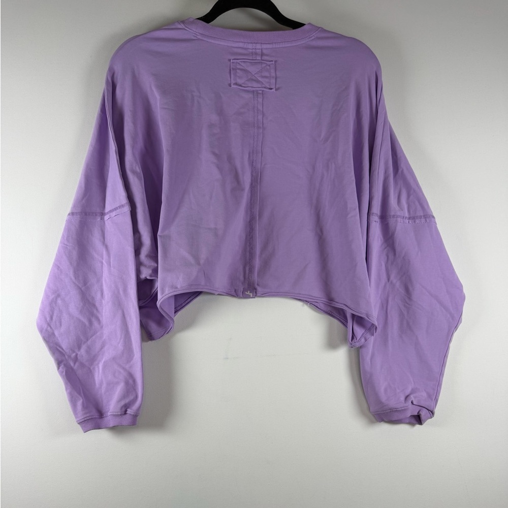 JoyLab™ Women's Washed Jersey Long Sleeve Top - Purple XS - Picture 9 of 10